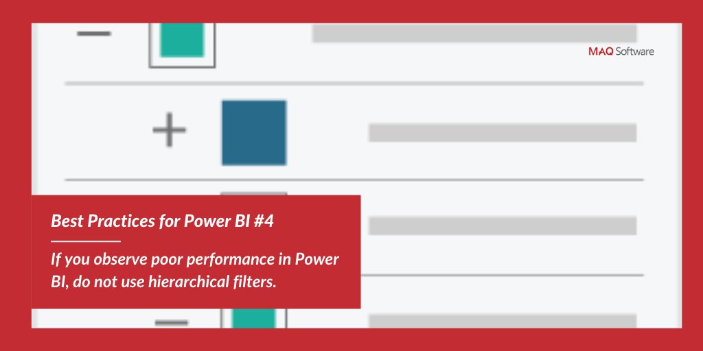 maqsoftware's tweet photo. If you observe high page load times when using hierarchical filters, remove the #hierarchicalfilters &amp; instead use multiple filters for the hierarchy. https://t.co/M3Nal6aHL0 #powerBI #microsoft #powerapps #data #AI #azure #pageloading #bigdata #dataanalytics #ml #datascience https://t.co/ItUVxzboNQ