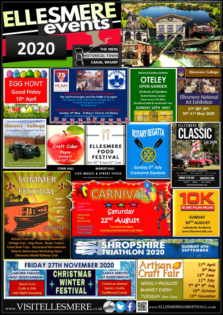 Visit Ellesmere (@visitellesmere) on Twitter photo Our main events programme #Ellesmere #Shropshire
Will be fantastic to see youπ€
<a href="/vshropshire/">Virtual Shropshire</a> <a href="/ClareAshford/">ClareAshford</a> <a href="/BBCShropshire/">BBC Shropshire</a> <a href="/SueAustin_Star/">SueAustin_Star</a> <a href="/JaneBea5/">Jane Bee</a> #getoutdoors #Outdoors #carnival #nature #staycation #Midlands #Northwest #easter #cycling #walking #canal #Llangollencanal #ducks Our main events programme #Ellesmere #Shropshire
Will be fantastic to see youπ€
<a href="/vshropshire/">Virtual Shropshire</a> <a href="/ClareAshford/">ClareAshford</a> <a href="/BBCShropshire/">BBC Shropshire</a> <a href="/SueAustin_Star/">SueAustin_Star</a> <a href="/JaneBea5/">Jane Bee</a> #getoutdoors #Outdoors #carnival #nature #staycation #Midlands #Northwest #easter #cycling #walking #canal #Llangollencanal #ducks