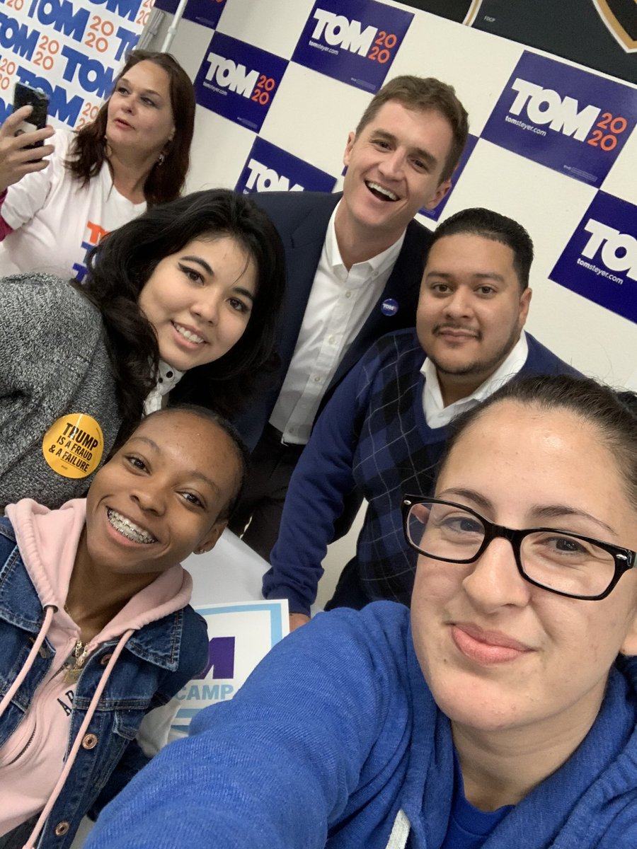 arelych91's tweet photo. @EviSteyer17 @SSteyer41 thank you for everything it was amazing meeting both of you, definitely some of the best memories of this adventure from eating tamales and quesadillas, canvassing to phone banking.. thank you for inspiring all of us! https://t.co/Y8XZRQaMws