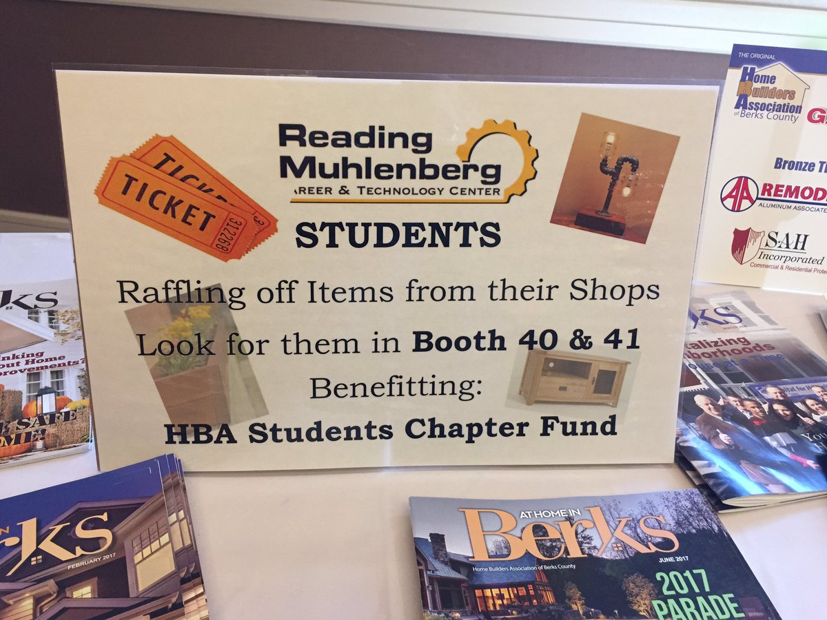 RdgMuhlCTC's tweet photo. It’s a beautiful day for the HBA Home & Garden Show! Head out to Crowne Plaza to take a chance on winning some of our fabulous student-made home accessories. #RMCTC https://t.co/FMueaiZfn0