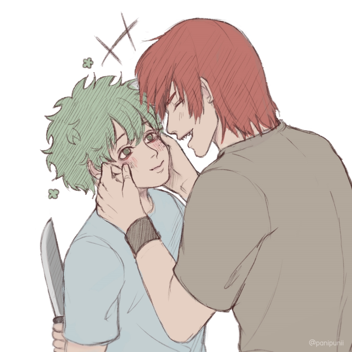 Kirishima and his lil' stabby boy (uwu)

#KiriDeku #切出
