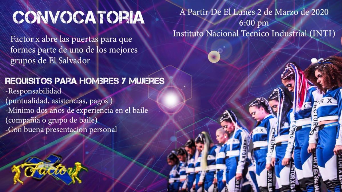 FACTORX_SV's tweet photo. Animate y se parte de nuestra familia 😎 https://t.co/cmnaRUATFD