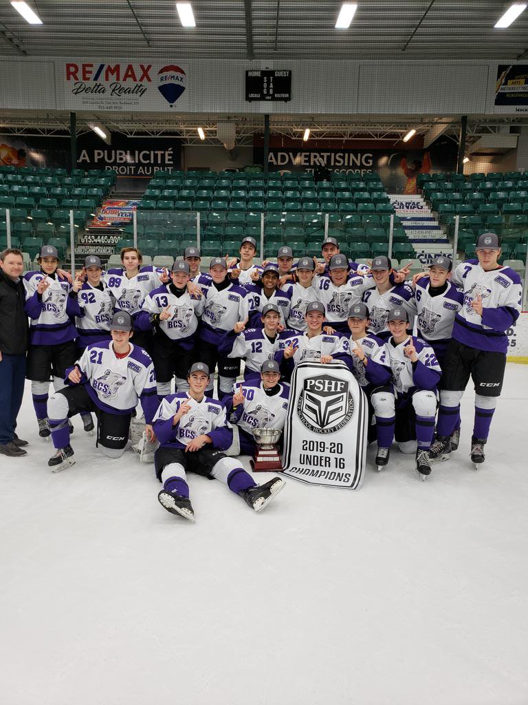 BCS wins 2-1 U16 PSHF Championship vs CSJV Dragons.