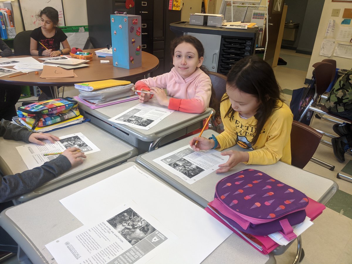 SassonTeach's tweet photo. #GlobalGoal 6 - Clean Water and Sanitation. What we take for granted.  Students learning that we can ALL make a difference one step at a time. #kidshelpingkids #AllInForAlbany https://t.co/v763YafnEk