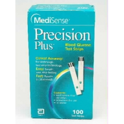 Blood glucose strips. For in vitro diagnostic use. MEDISENSE PRECISION PLUS turnerdrugs.com/index.php?rout…