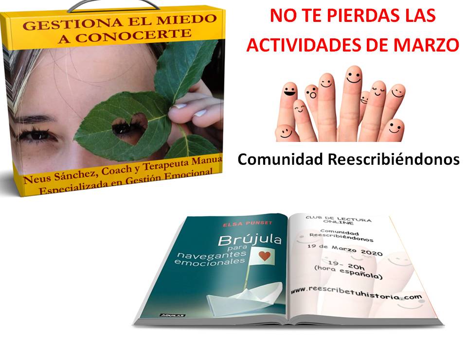 En Marzo los miembros de la Comunidad Reescribiéndonos seguimos evolucionando.
Si todavía no formas parte de este grupo y quieres continuar tu evolución en buena compañía, aquí tienes toda la información: bit.ly/COMUNIDADREESC…