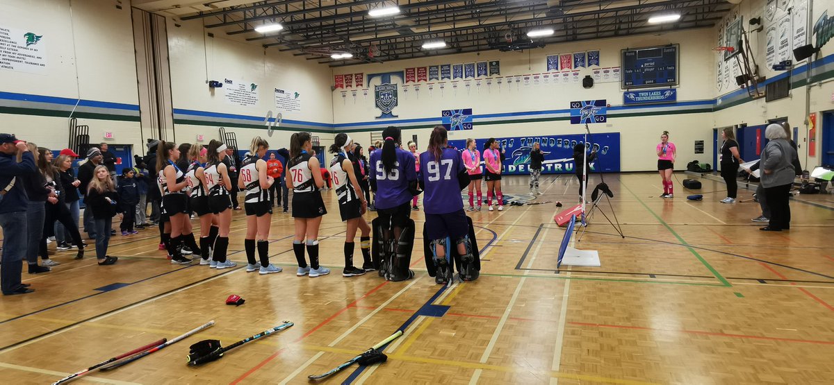 Orillia2024's tweet photo. Indoor Field Hockey has finished. These girls played their hearts out these past few days and it all came down to this! Congratulations to all the athletes. #play2inspire #orillia2020 https://t.co/aB526etfCn