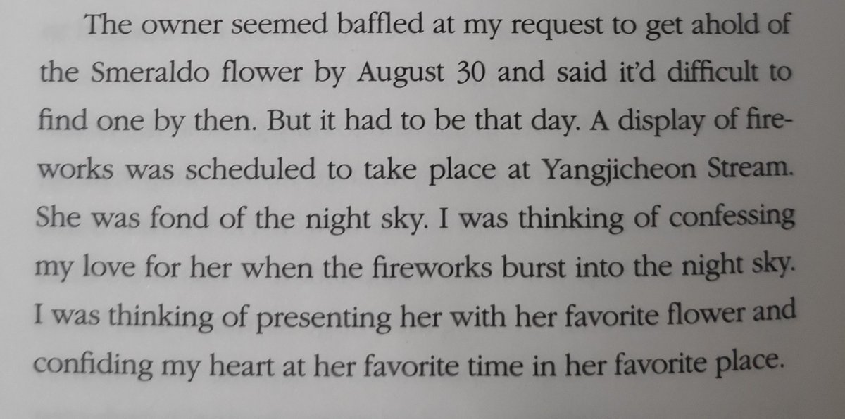 With great difficulty he finds a person to deliver those flowers on Aug 30th, the day he chooses to confess his love to the girl.