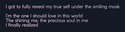 He didn't love himself firstIt was "Fake Love" and it didn't last.And that was Jin's epiphany.