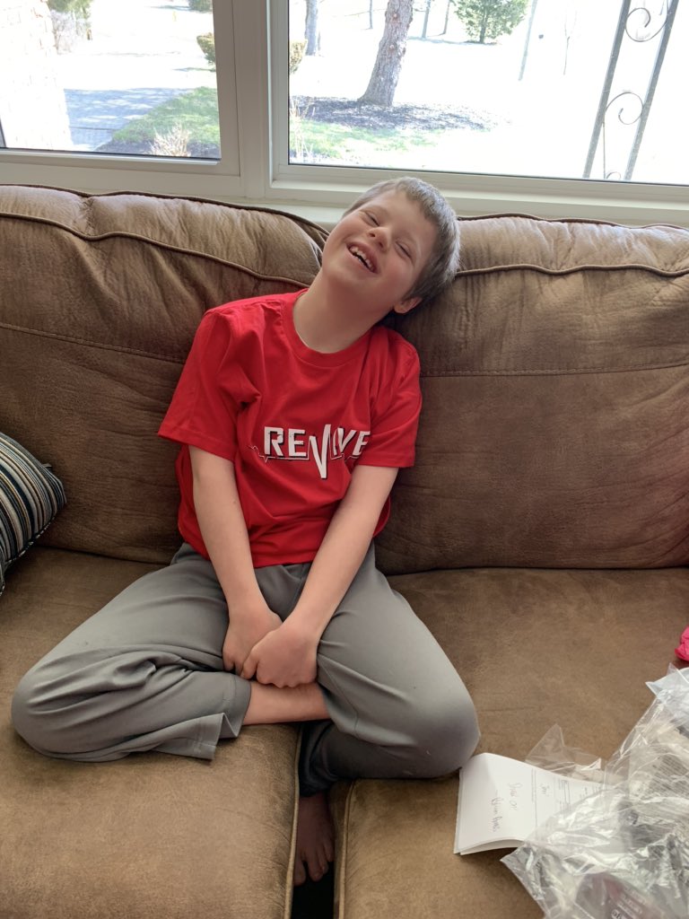 JenaWells00's tweet photo. Thank you @reviveboards. One very happy boy that just turned 10 years old! And thanks to @brianambs for the personal note! When can we meet you all? Ashton loves your YouTube channels! @AndySchrock https://t.co/RZjnje1bV8