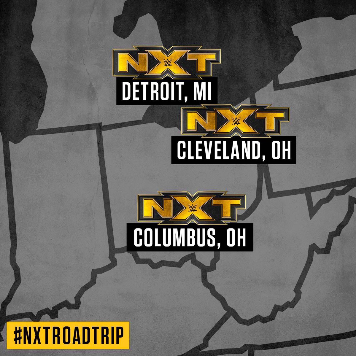 AdrianButlerWWE's tweet image. Who’s coming?!?! #wwenxt #nxtcolumbus #nxtcleveland #nxtdetroit #wearenxt #nxtroadtrip