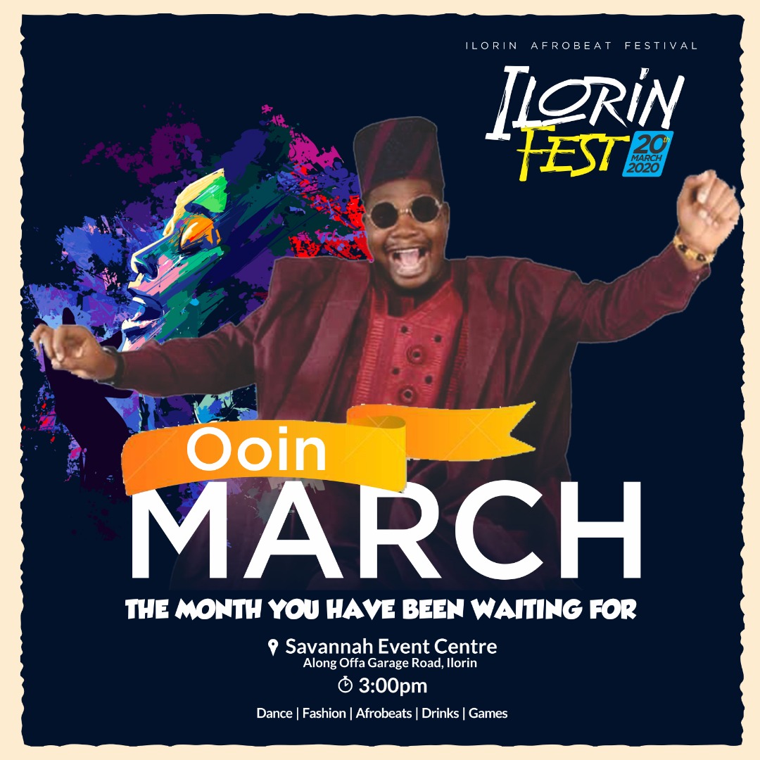 Happy New Month from us to you. Wishing you all a blissful month 😇
#IlorinAfroFest 🏁🏁🏁
#IlorinAfrobeatFestival 💣💣💣

#YouAreDoingWell #Ooin #March1st
#March2020