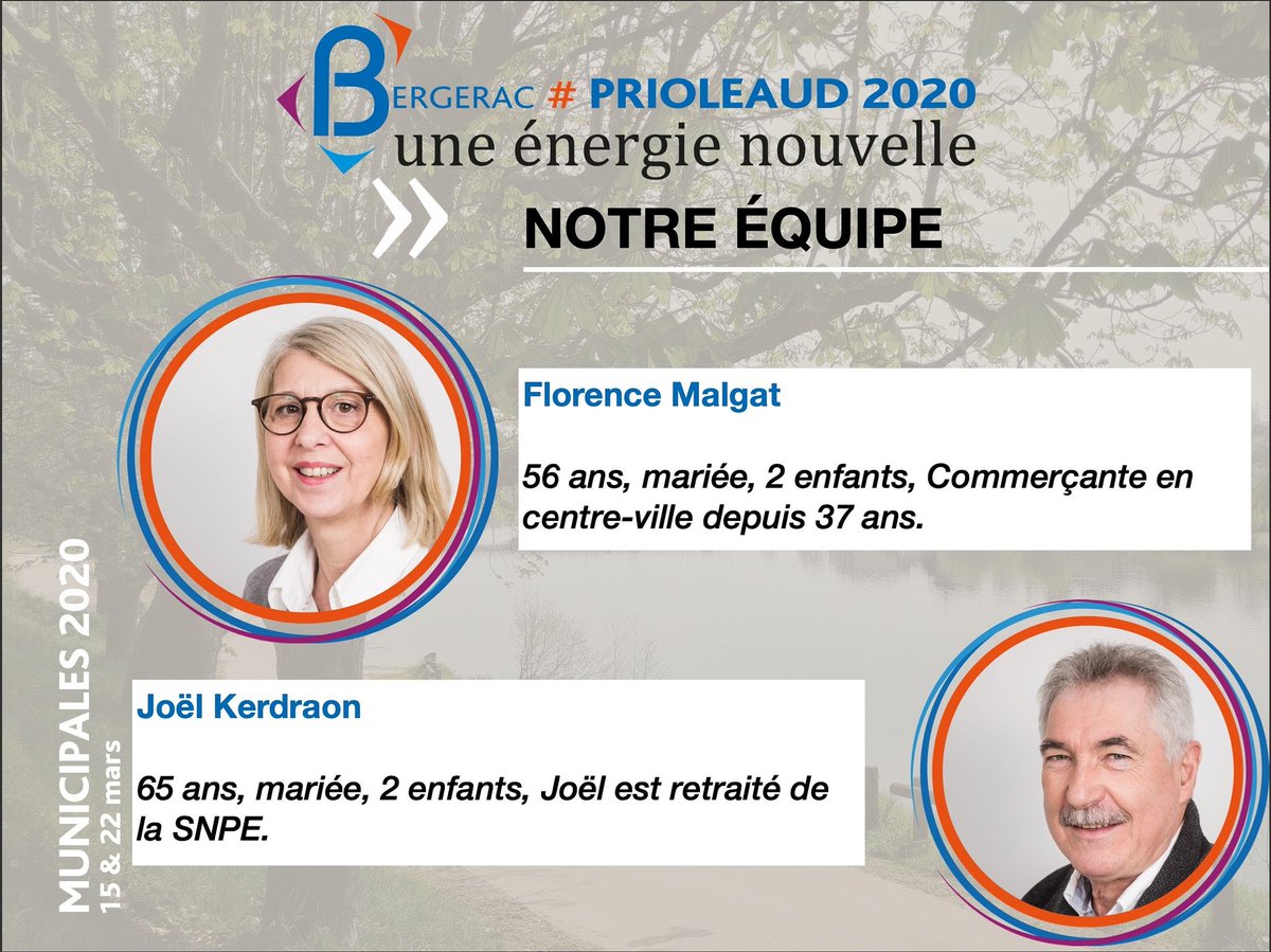 📣 Présentation de nos candidats : Prioleaud 2020 - une énergie nouvelle 💫
prioleaud2020.fr/Equipe.php

#Bergerac #Municipales #Municipales2020 #Perigord #MyPerigord #lovemyperigord #igers #igersfrance #igersdordogne #dordogne #igersbergerac #picoftheday #photooftheday #aquitaine