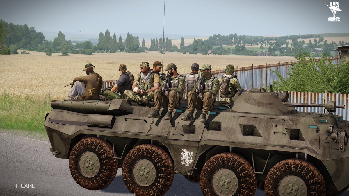 AlwarrenSidh's tweet photo. FIA Freedom Fighters riding their newly "acquired" BTR-80 through picturesque Livonia #Arma3 @Arma3CUP @Arma3official #Livonia https://t.co/lqx4RAZyeF