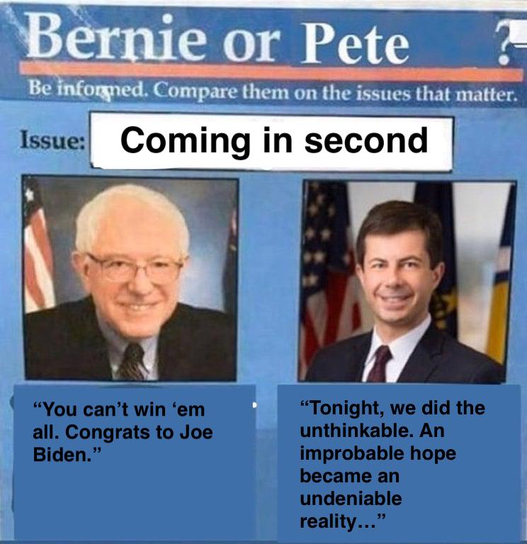 BangBang_Bart's tweet photo. Fortunately, @BernieSanders is a gracious loser #SCprimary2020 #SCforBernie #Bernie2020 #NotMeUs https://t.co/18cPtXMKmv