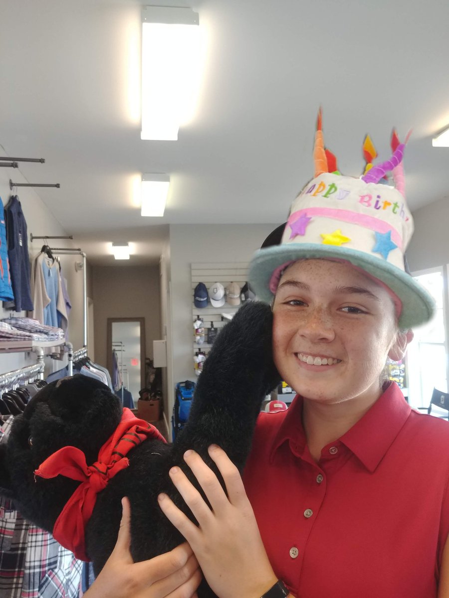 OreoThePanther's tweet photo. Happy birthday Kirstinian!! #RockStar #WhatADay #BirthdayHatNeverDies @kschrock5 https://t.co/0MltM8PNu9
