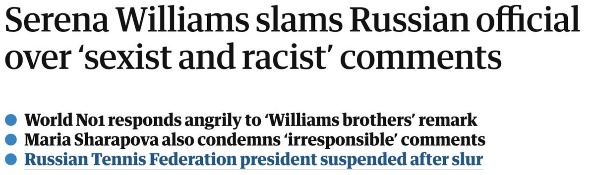 In addition, being a black woman, there are pressures Serena faces that Sharapova will never understand.