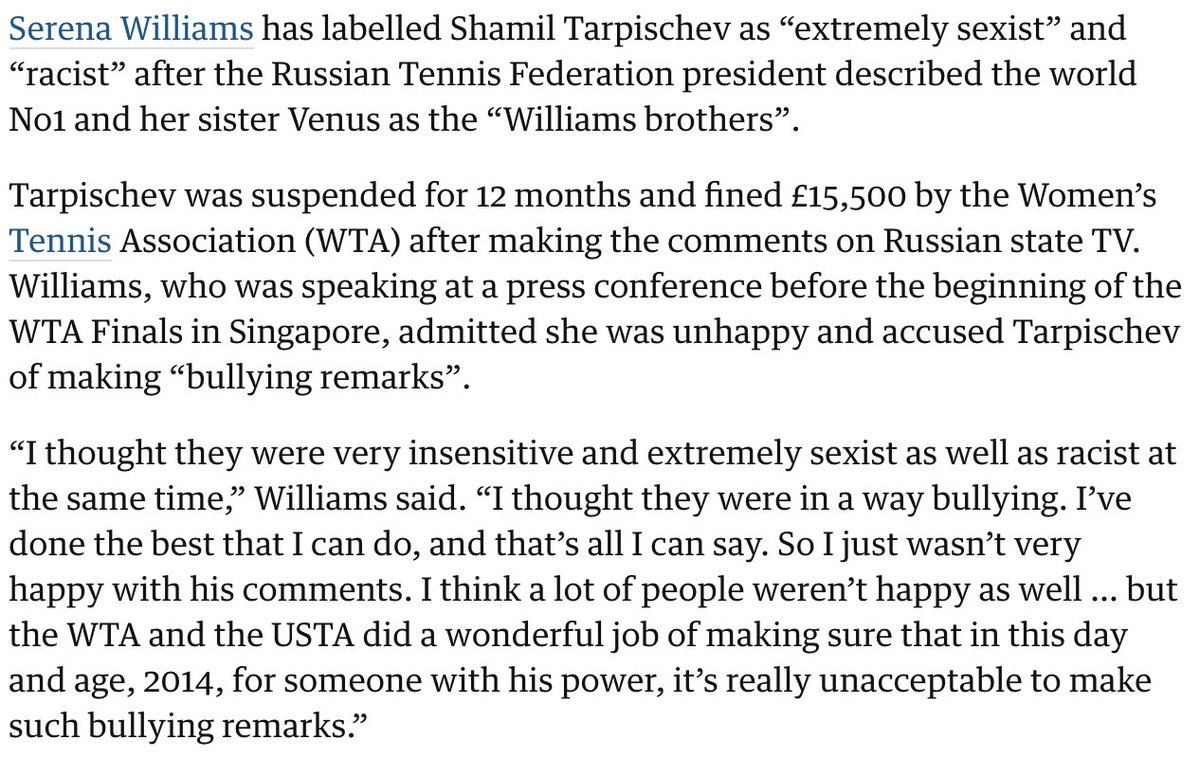 In addition, being a black woman, there are pressures Serena faces that Sharapova will never understand.