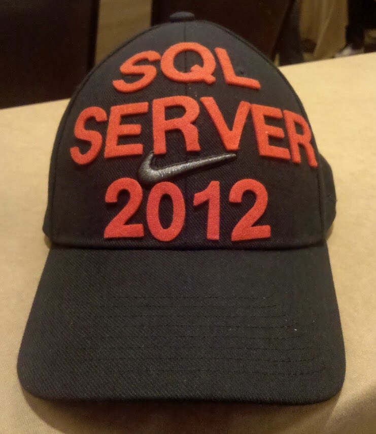 SQLRockstar's tweet photo. I think it’s time to upgrade my #SQLServer hat. Maybe I’ll get a new one at #mvp20 https://t.co/01wEUNM8BO