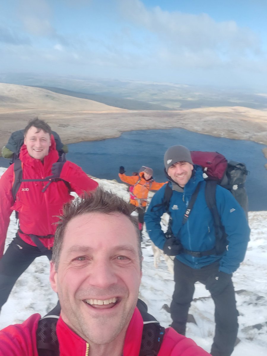 rhsnake's tweet photo. Beautiful morning ascending Fan Brycheiniog on St David's Day. Great to meet fellow intrepid spirits of @darrenhardy2880 and crew, working on an exciting project that you should all check out: https://t.co/ySaOObbKl6 https://t.co/plGIieJWBb