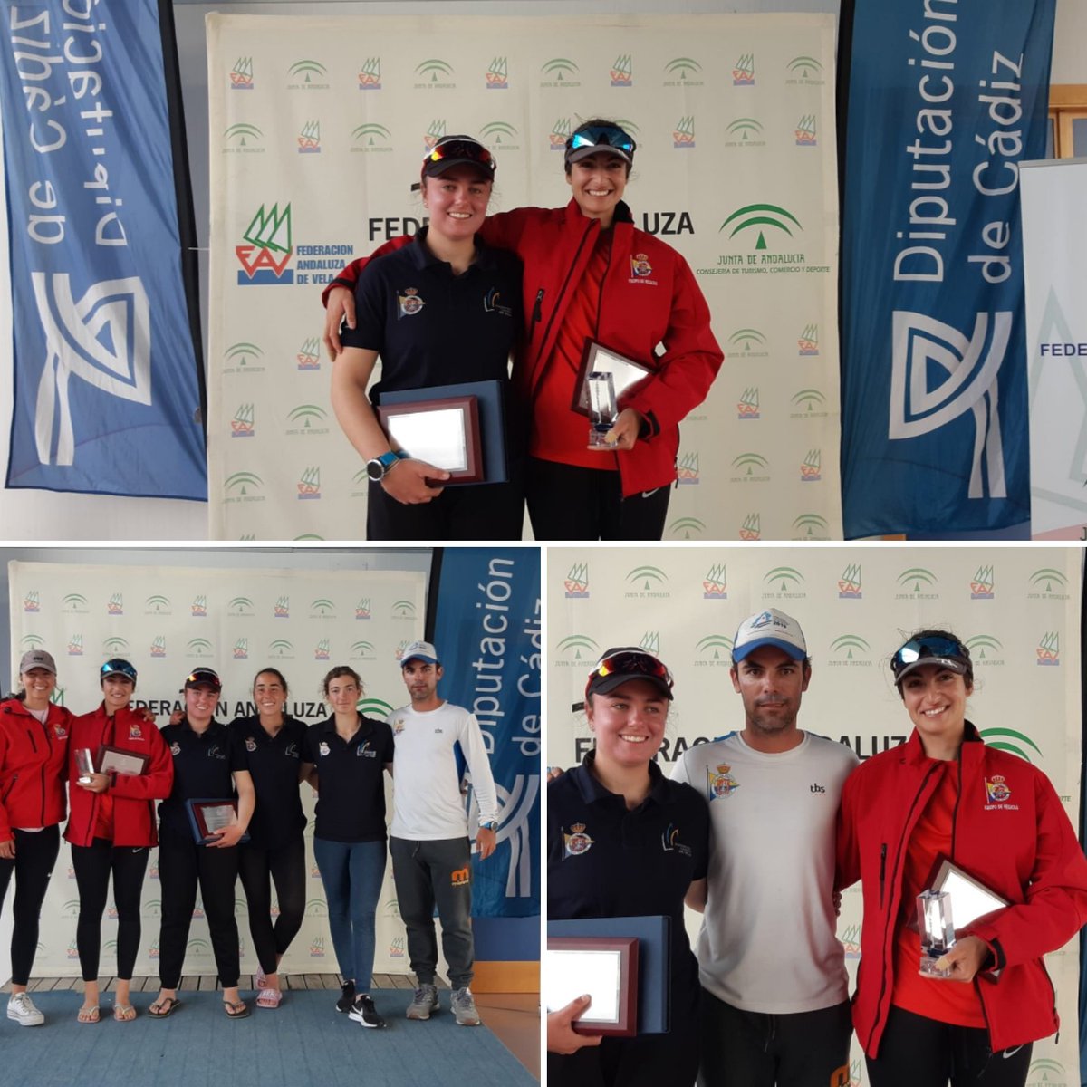 RCNGC's tweet photo. Finaliza el Campeonato de España Laser Radial en Pto Sherry.
🎉MARTINA REINO Campeona de 🇪🇦 femenina
🎉 CARLOTA SÁNCHEZ Campeona de 🇪🇦 U-21 femenina.
💪🔝 Bravo Equipo del #RCNGC https://t.co/yMC07XMgXm