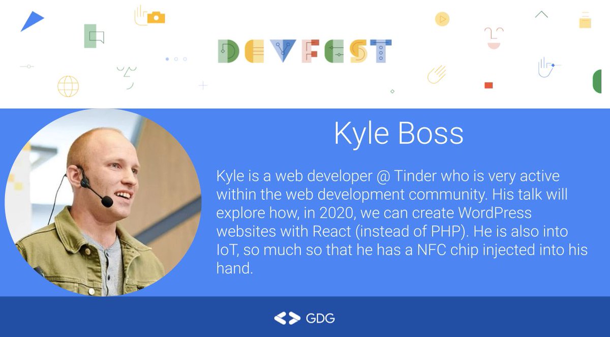 likeakyleboss's tweet photo. Google DevFest Fremont, here we go!
#DevFest202 #React #Javascript #GDGFremont #DevFest https://t.co/LuB80QWlvD