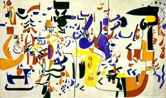 Perle Fine (EEUU. 1905-1988)Formada en NYC, fue tambien profesora de arte. Su obra pasa por diversos periodos donde estudia el tema de estructura y composición, pasando por el estudio del “color field”. Respetada por sus colegas, fue defensora de este “nuevo arte norteamericano