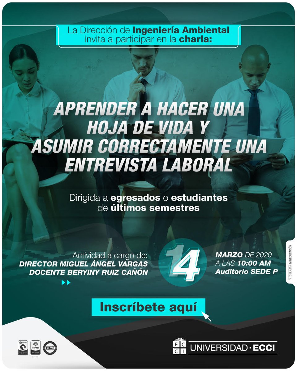 UniversidadECCI's tweet photo. Que tu historia este llena de conocimiento y nuevas oportunidades, asiste a nuestra charla 

Inscríbete aquí: https://t.co/0485DWibt9 https://t.co/FPuAPRVUZa