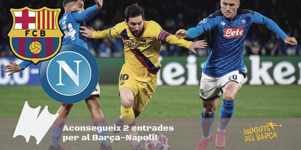 EsportsSER's tweet photo. ‼️Dues entrades per al BARÇA-NAPOLI‼️

👉🏼Fes RT

👉🏼Encerta resultat i golejadors de #ElClásico #MadridBarça!

👉🏼 Utilitza el hashtag #MogutsClàssic! 

🔜 Sortejarem les entrades al #MogutsFCB entre tots els encertants! https://t.co/Uq8nHzeADL