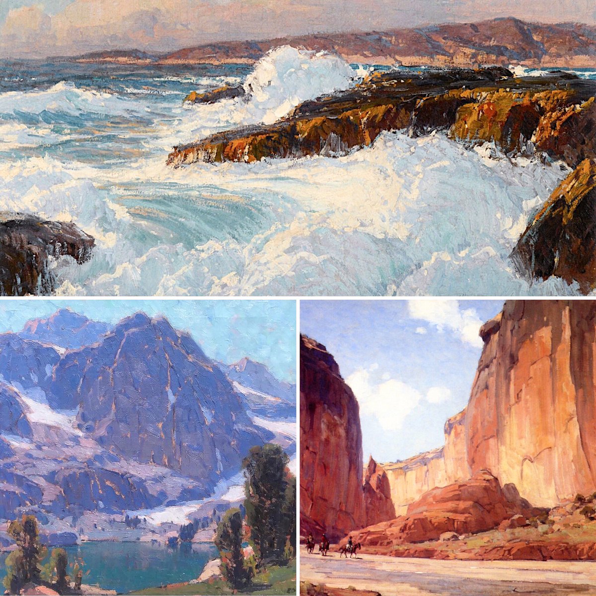 sundaypainter_'s tweet photo. #happybirthday to #landscape #painter #EdgarAlwynPayne. The #artist was born #today #March1 in 1883. 

#inmemoriam #painters #art #arte #landscapepainting #paintings #landscapepaintings #landscapepainter #artwork #american #lagunabeach #canyon #canyondechelly  #sierranevada https://t.co/2wu54Dq7Is