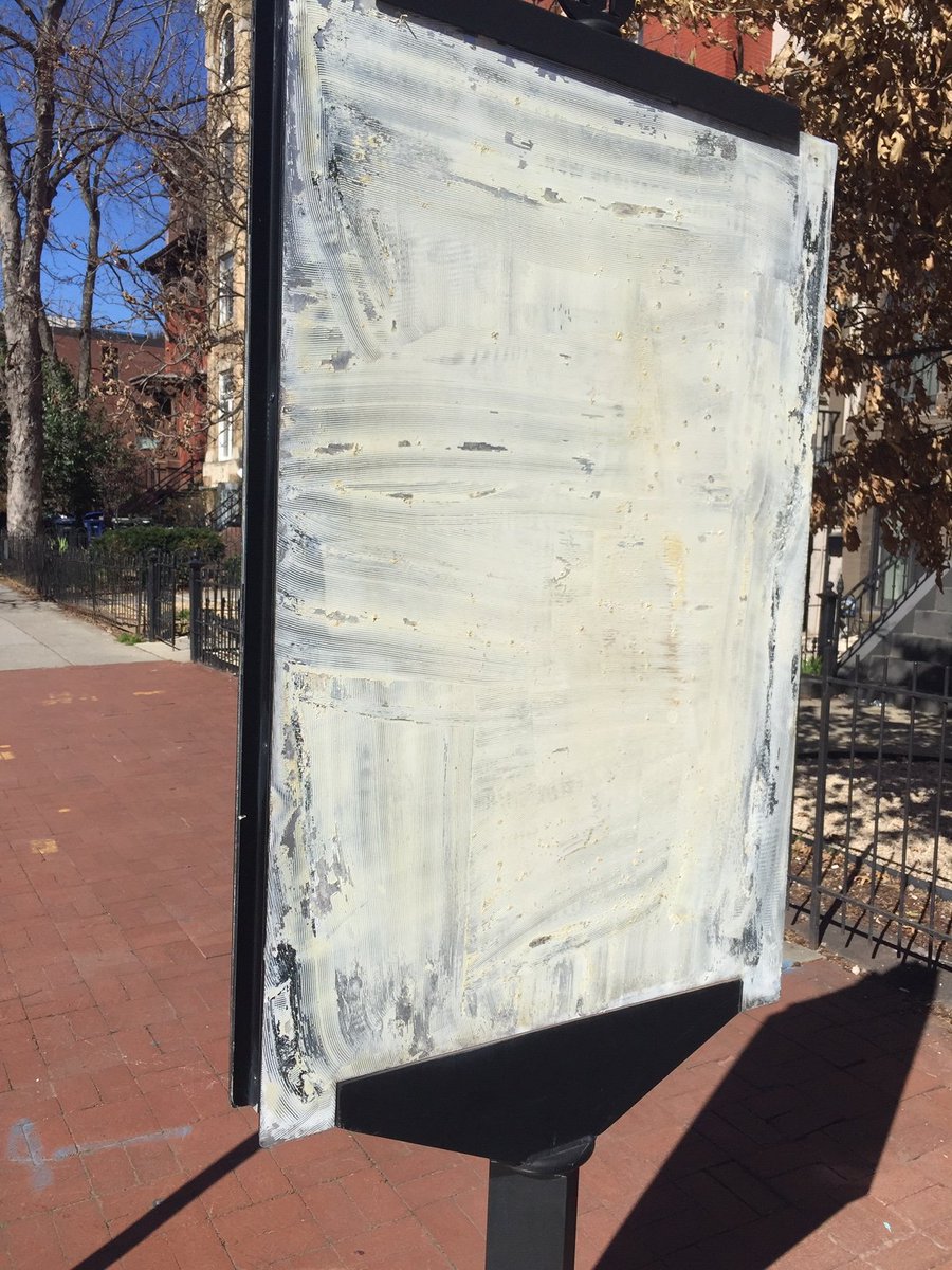 lamore's tweet image. .@311DCgov @shawmainstreets The Shaw Heritage Trail &quot;Midcity in the Crossroads&quot; sign needs to be fixed at 901 M St NW. The Blanche Bruce House half of the sign came unglued. #SeeClickFix #ShawDC Pls fix before sign disappears!