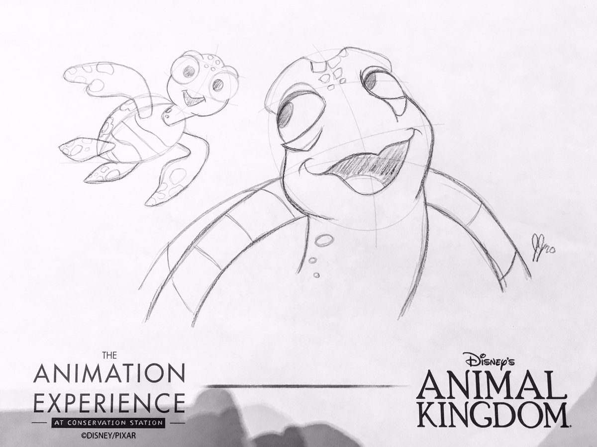 ubernerd527's tweet photo. Crush & Squirt from Finding Nemo
Learn to draw these guys w/ my fellow Artist & I starting next month at The Animation Experience at Disney’s Animal Kingdom.
#theanimationexperience #crushtheseaturtle #seaturtles #findingnemo #drawinclass #pixar #disneysanimalkingdom https://t.co/GRnrviSdeh
