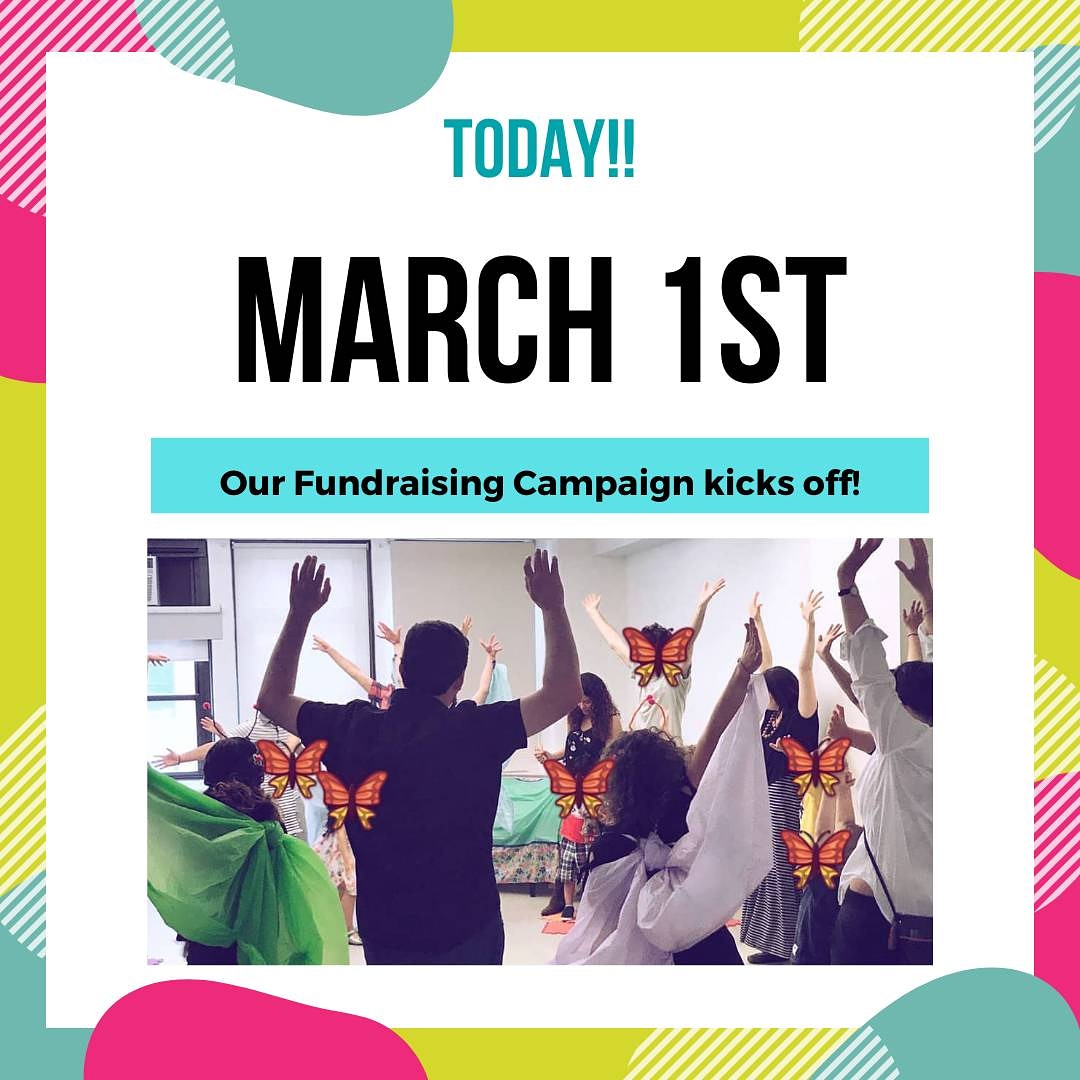 TODAY is the day. Our fundraising campaign kicks off. 
fundraising.fracturedatlas.org/the-butterfly-…

#elefectomariposa #theatreforyoungaudiences #tya #theatreineducation