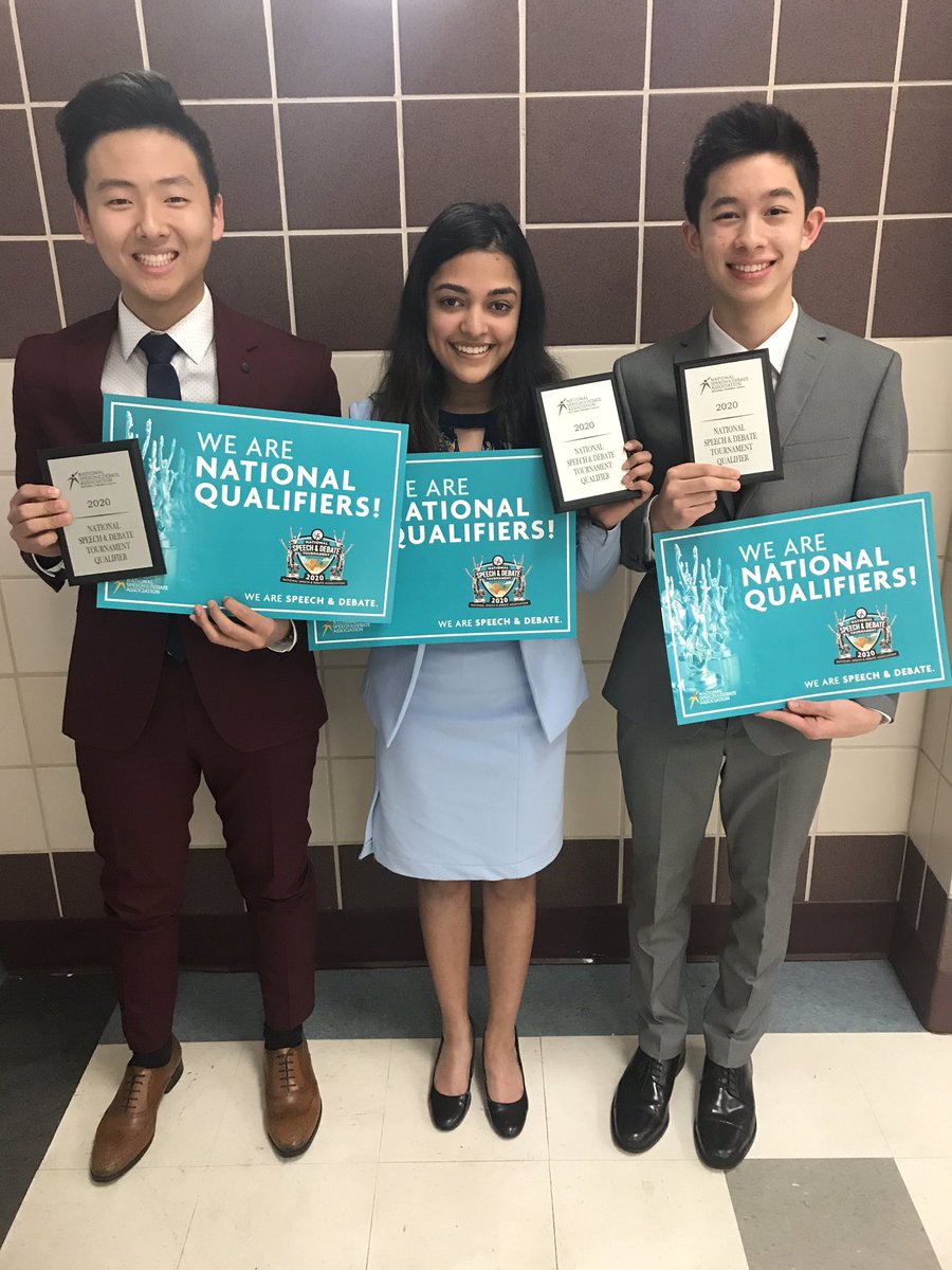SpeechPlano's tweet photo. Domestic Extemp qualifiers! We had to give them a five down warning to take the picture, but they were all smiles but the time we held up grace. #NSDA2020 #OurVisionIsClear #PoliticsLessSo #SpeechandDebate https://t.co/7NLNFJfDPO
