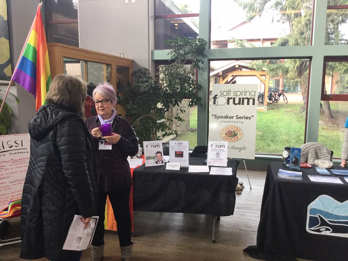 Here we are at The Salt Spring Film Festival! Drop by and say hello and check out who we have coming to the Forum this Spring.
#saltspringfilmfestival #saltspringisland