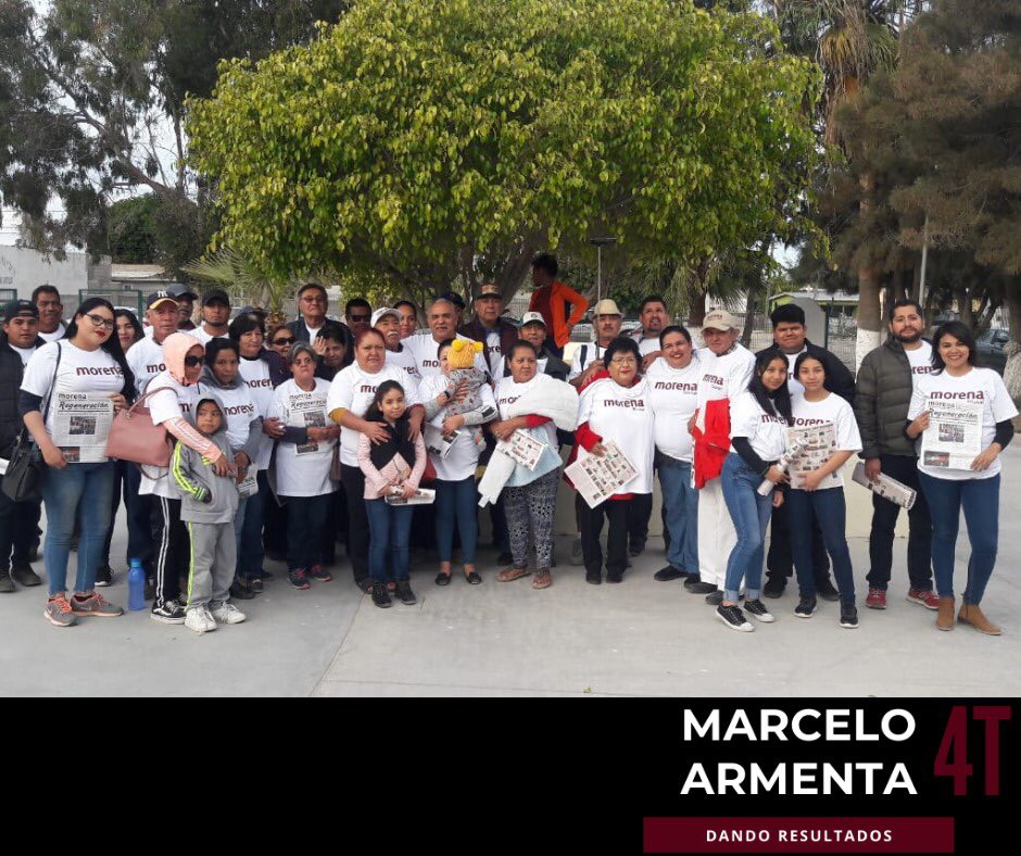Agradezco a mis amigos y colaboradores que el día de hoy me ayudaron a repartir el periódico “Regeneración” en la comunidad de Guerrero Negro. 
Para mí  siempre es y será un gusto transmitir a la población nuestra filosofía de la 4T. #MarceloArmenta #4T #SeguimosTrabajando