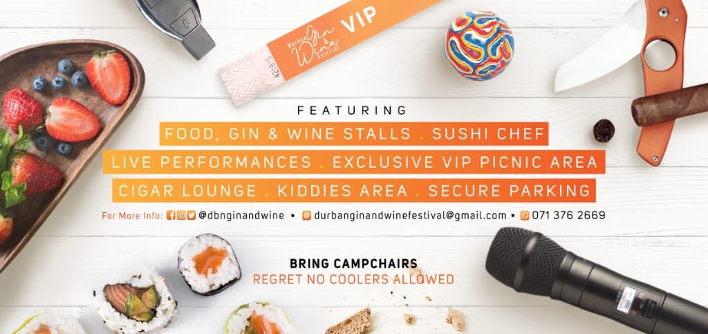 Lifestyle•Experience •Sheer Opulence 😍🔥 tell a friend 01 May 2020 📌 Moses Mabhida, People's Park East ziyawa.....no excuse to miss this one.  #DBNGinAndWine2020 follow @dbnginandwine on twitter 🤳🏼 // 📧durbanginandwinefestival@gmail.com//📞0713762669 .