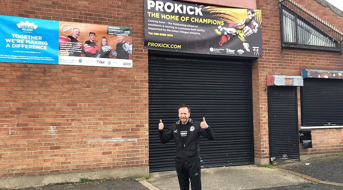 prokick's tweet photo. This will be ProKick's Home within next 18 month. Banners up informing #community the #ProKickGym is coming soon BIG thanks for all the help from: #UrbanVillages #BelfastCityCouncil #NIExecutive & #TBUC #ReBuildProKick #BigThanks https://t.co/QkazQGL5gn https://t.co/PNEYVw8fuv