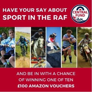 RAFHangPara's tweet photo. Have your say about sport in the RAF by answering a few simple questions and be in with a chance of winning in the @RAFCentralFund prize draw. https://t.co/9gk2jDSoMe https://t.co/jOYTfDfiKh
