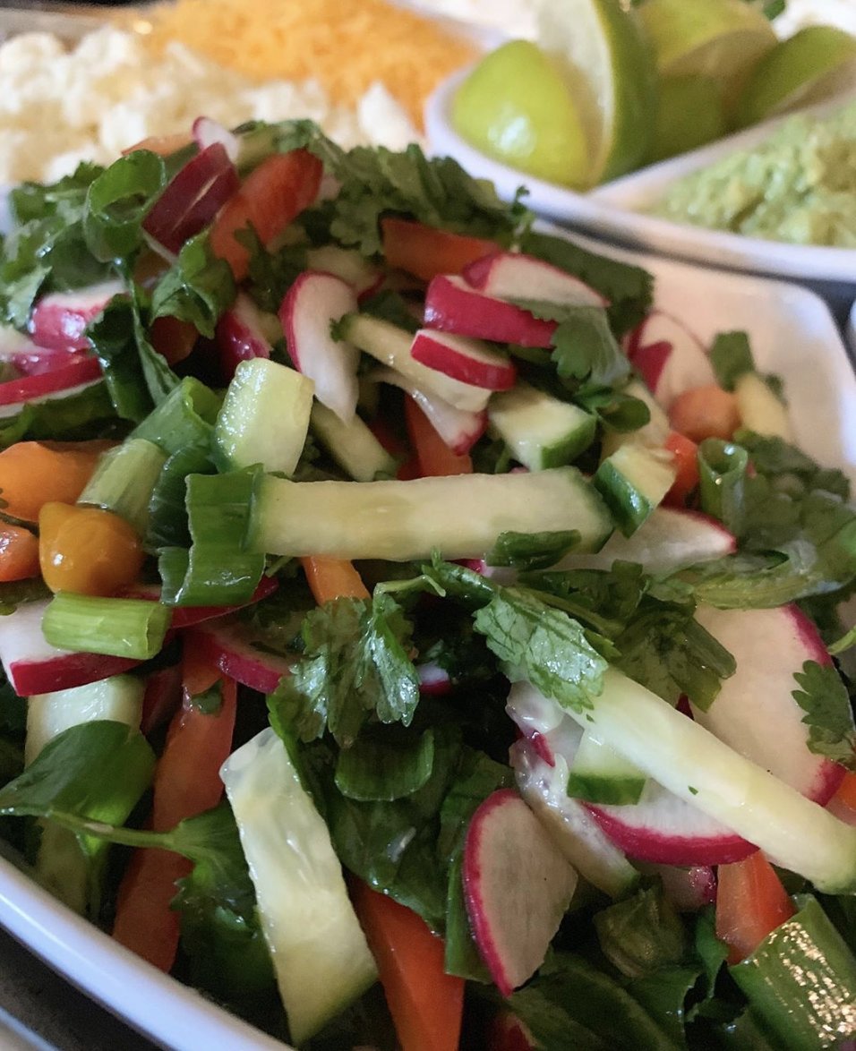 This salad looks radishing.