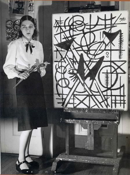 Michael West (EEUU. 1908-1991)Cambió su nombre de Michelle a Michael para saltar los prejuicios contra las mujeres artistas. Inicialmente estudió el abstraccionismo geométrico y el cubismo. Logro finalmente conseguir una impronta marcada por el trazo poderoso y la textura.