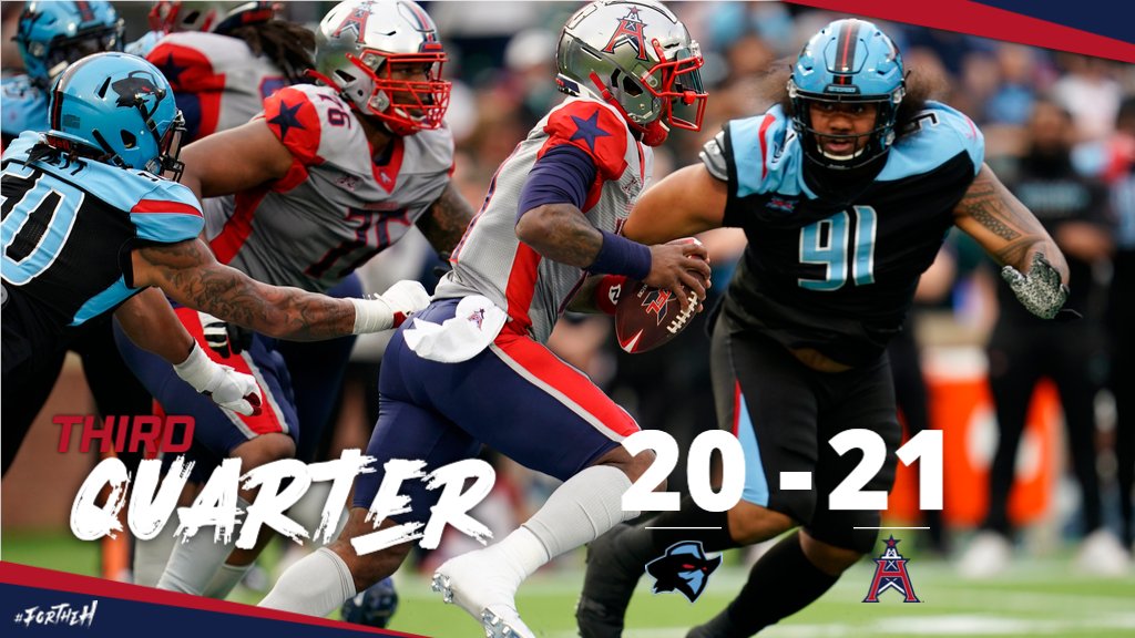 UFLGamblers's tweet photo. 1️⃣ point game. 1️⃣ quarter left.

#ForTheH | #TexasThrowdown https://t.co/0RWBJ6S128