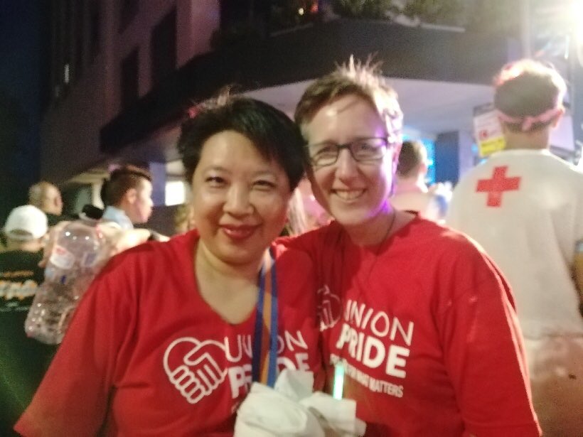 mahla_c's tweet photo. This year’s @sydneymardigras theme was ‘What Matters’. Unions have always stood for the things that matter including fairness and equality 🌈 https://t.co/hN6kv63bHn