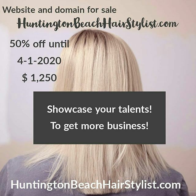 HuntingtonBeCom's tweet photo. Tag a Huntington Beach Salon or Stylist.
Reposted from @huntingtonbeachhairstylist Hair Stylist of #HuntingtonBeach our website and this domain is for sale. The website will be customized to your needs! 
#hb #surfcity #surfcityusa #salon #salonlife #hbsalon #huntingtonbeachc… https://t.co/2WICLX2rzr