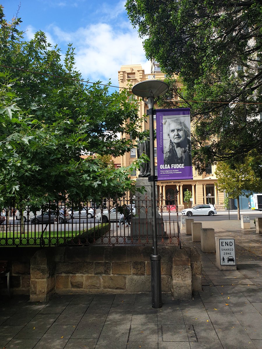 If you are near @uniofAdel this week take a look at their fantastic banners celebrating 125 years of women’s suffrage in SA. I am honoured to have been included but I am also in incredible company.