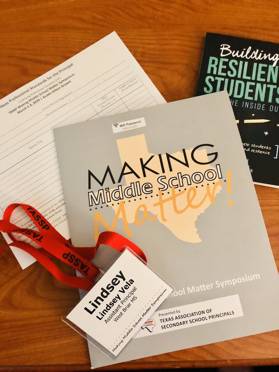 HISD_EAS_EDI's tweet photo. Excited to attend Making Middle School Matter Symposium with @WBMS_MrLopez and #DeanStokes. I’m surrounded by amazing, dedicated, inspirational school administrators committed to #studentsuccess. #WeAreWestBriar #TASSP #ChoicesMatter #GrizzlyNation https://t.co/3lD4eQhOoa