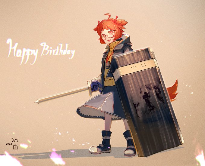 3月2日はビーグルちゃんの誕生日。彼女とても頼もしい。
#アークナイツ #Arknights #明日方舟 