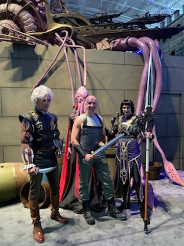 KevinMillerNH's tweet photo. Minsc and Boo returned to Baldur's Gate today.   Thanks to @larianstudios for being great hosts and doing an amazing demo @baldursgate3.  Can't wait to play this. https://t.co/EcZ7wSemRM