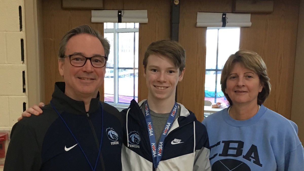 CBAFencing's tweet photo. Sophomore Jorge Gana takes epee Silver at NJ State Individual Championships! 💪🔥J.Morreale best ever saber finish of 6th!, and B.Prefer a solid 21st in Foil. 🤺 Gana was 16-4 on the long day. Congrats all! @CBAColts #WeAreCBA https://t.co/PZxJQCsHv0