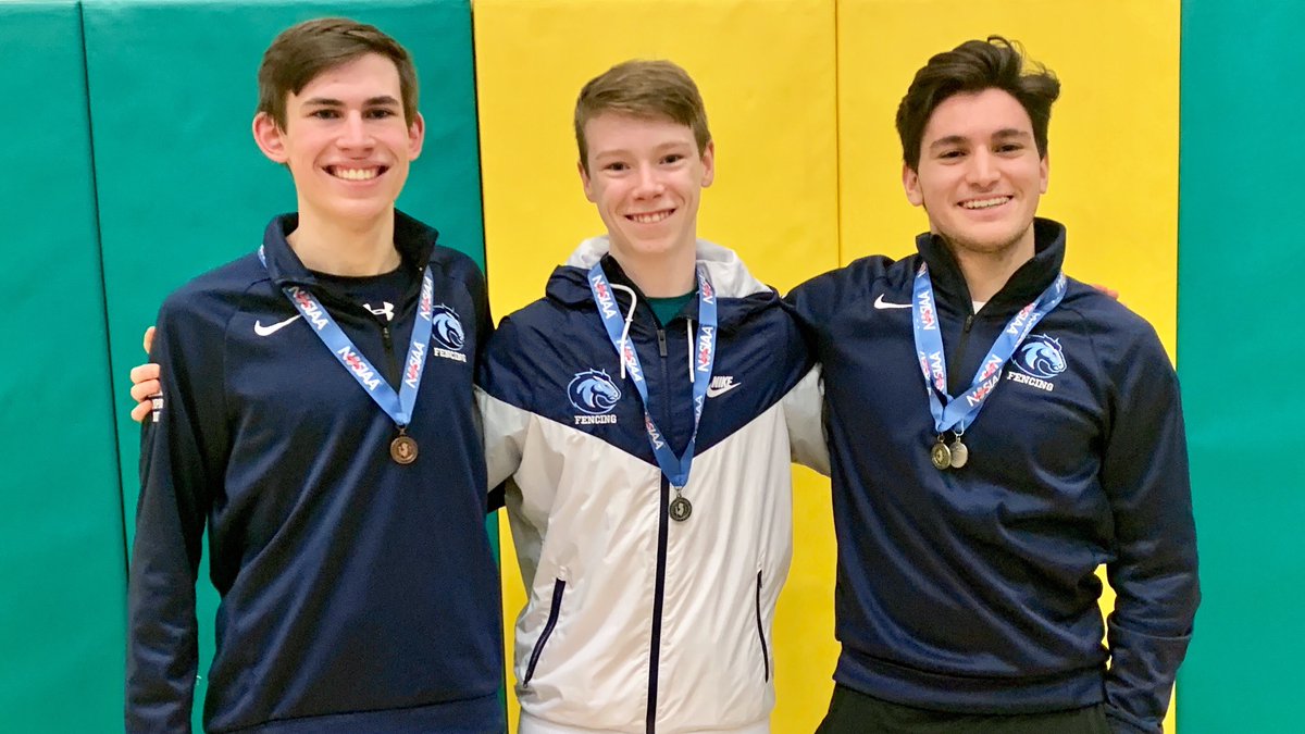 CBAFencing's tweet photo. Sophomore Jorge Gana takes epee Silver at NJ State Individual Championships! 💪🔥J.Morreale best ever saber finish of 6th!, and B.Prefer a solid 21st in Foil. 🤺 Gana was 16-4 on the long day. Congrats all! @CBAColts #WeAreCBA https://t.co/PZxJQCsHv0
